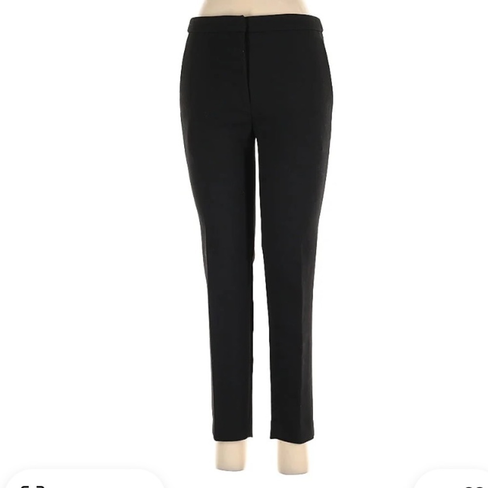 SANDRO PARIS Tailored Trousers Classic marine Black Women's Pants size 6 - Picture 2 of 4